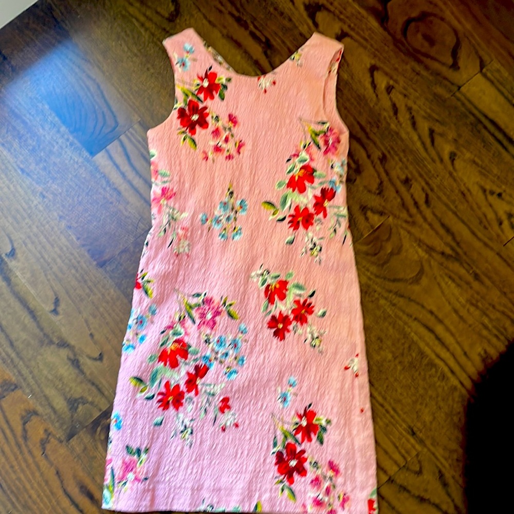 Zara Pink/red dress with beautiful flowers